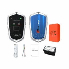 LCD Üniversal  Ekranlı Kumanda Keyless Giriş ve İOS sistemi Cadillac Tipi Gümüş Renk