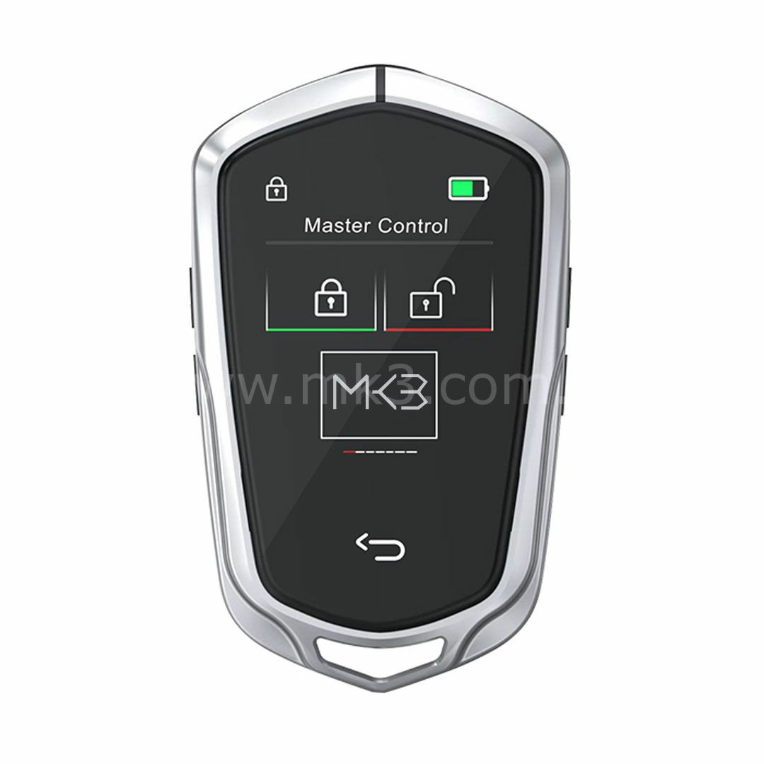 LCD Üniversal  Ekranlı Kumanda Keyless Giriş ve İOS sistemi Cadillac Tipi Gümüş Renk