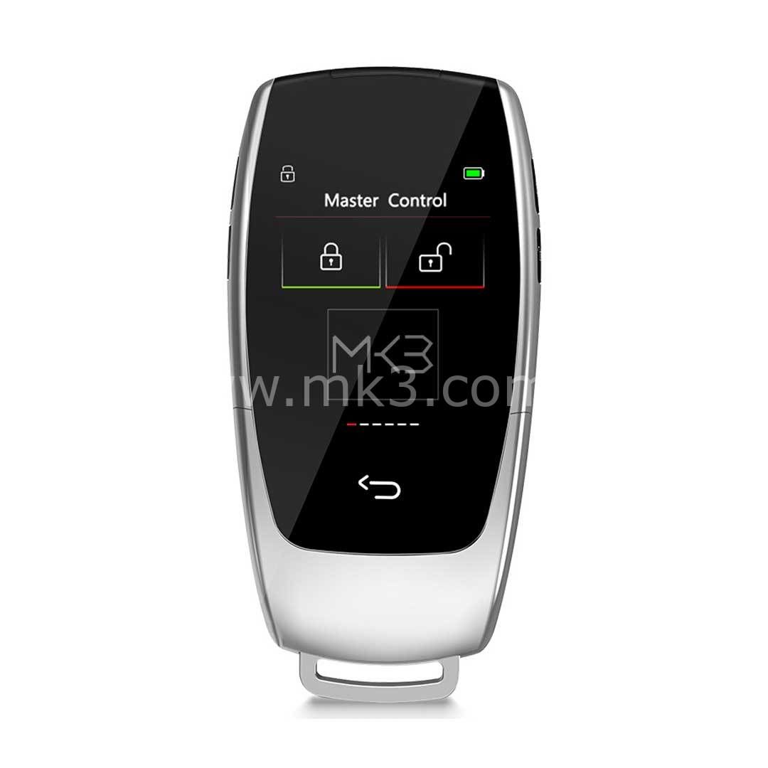 LCD Üniversal  Ekranlı Kumanda Keyless Giriş ve İOS Araç Konum Takip Sistemi Gümüş Renk
