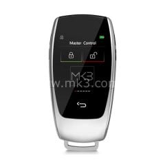 LCD Üniversal  Ekranlı Kumanda Keyless Giriş ve İOS Araç Konum Takip Sistemi Gümüş Renk