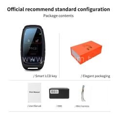 LCD Üniversal  Ekranlı  Kumanda Keyless  giriş Siyah Renk