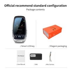 LCD Üniversal  Kumanda Keyless Giriş Gümüş Renk