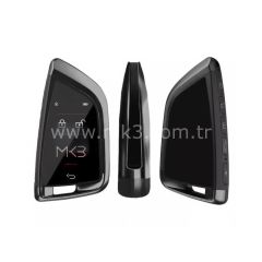 LCD Üniversal  Ekranlı Kumanda Keyless Giriş FEM Tipi Siyah Renk