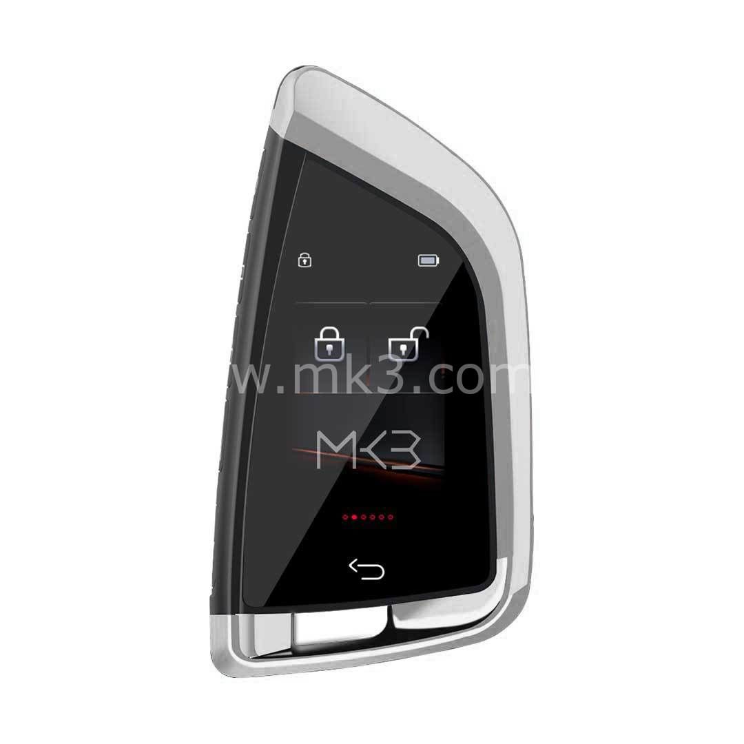 LCD Üniversal  Ekranlı Kumanda Keyless Giriş FEM Tipi Gümüş Renk