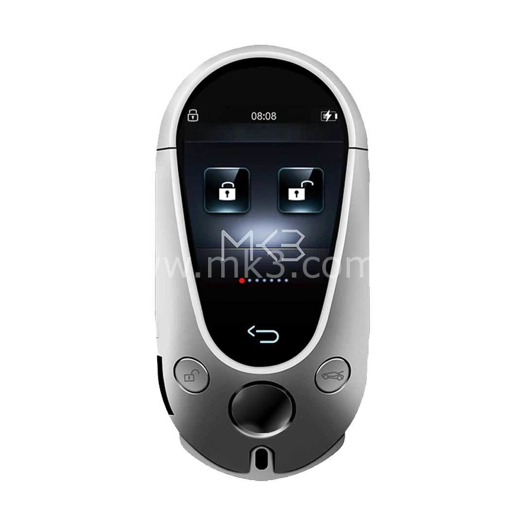 LCD Üniversal Ekranlı Kumanda PKE sistemi Mercedes Tipi Gümüş Renk