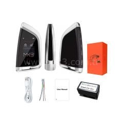 LCD Üniversal Ekranlı Kumanda Keyless Giriş ve İOS sistemi FEM Tipi Gümüş Renk