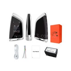 LCD Üniversal Ekranlı Kumanda Keyless Giriş ve İOS sistemi FEM Tipi Gümüş Renk