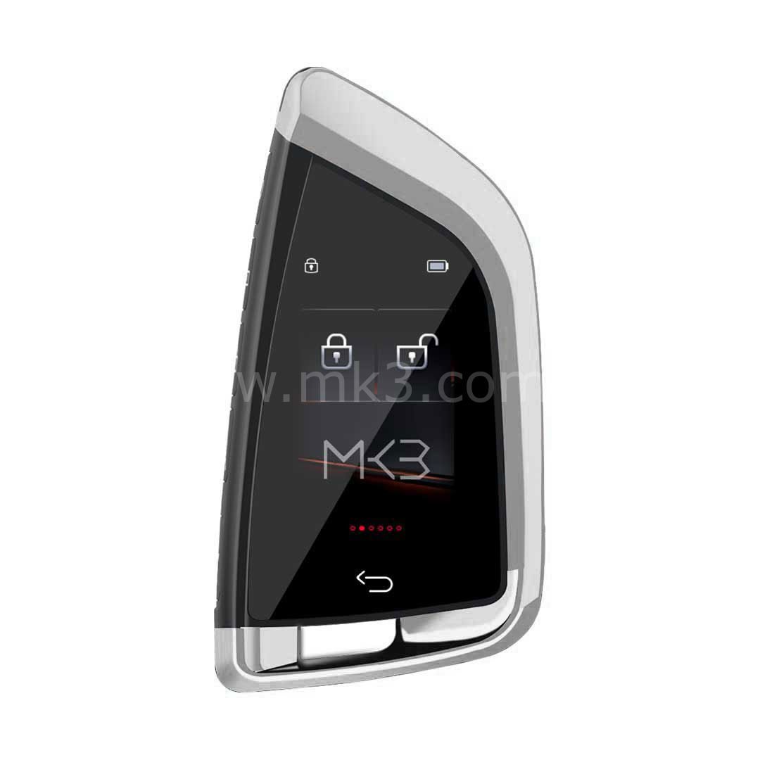 LCD Üniversal Ekranlı Kumanda Keyless Giriş ve İOS sistemi FEM Tipi Gümüş Renk