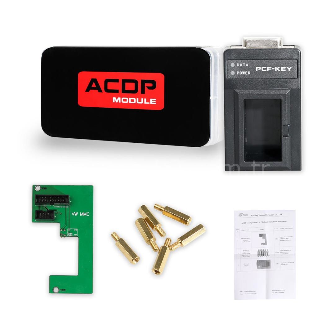 VW MQB/MMC IMMO Kilometre Ayarı için Yanhua Mini ACDP Modülü 6 Yeni Eklenen PCF Anahtar Adaptörü