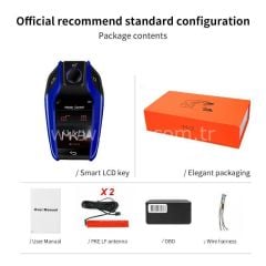 LCD Üniversal Ekranlı Kumanda PKE Sistemi  Mavi Renk