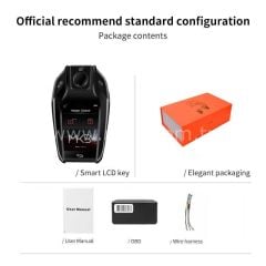 LCD Üniversal  Ekranlı Kumanda PKE Sistemi Siyah Renk