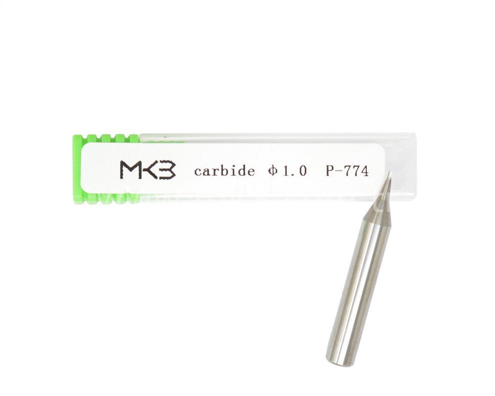 End Mill karbür anahtar kesme bıçağı 1.0mm φ1.0xD6x40x1T