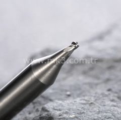 End Mill karbür anahtar kesme bıçağı 1.5mm φ1.5xD6x40x3F