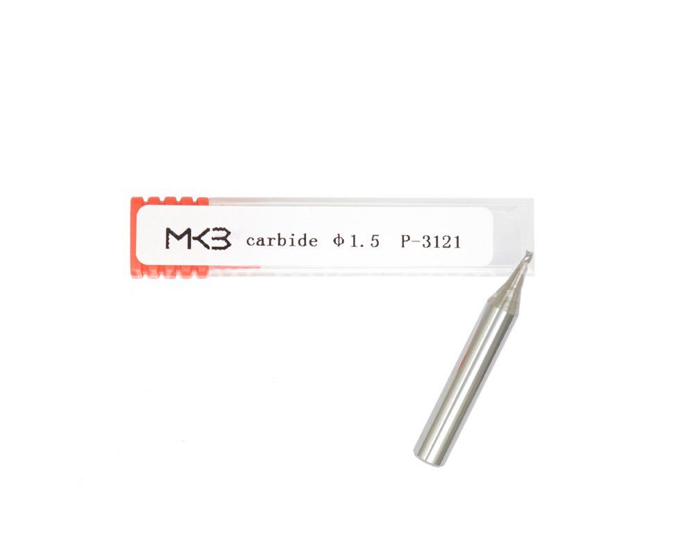 End Mill karbür anahtar kesme bıçağı 1.5mm φ1.5xD6x40x3F