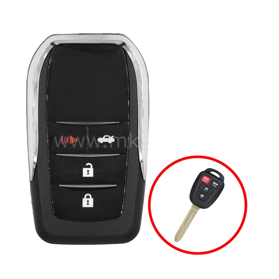 Toyota Sustalı Dönüşüm Kumanda Kabı 3+1 Buton
