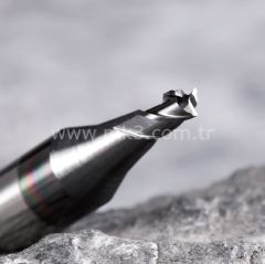 End Mill karbür anahtar kesme bıçağı 2.0mm φ2.0xD6x40x3F