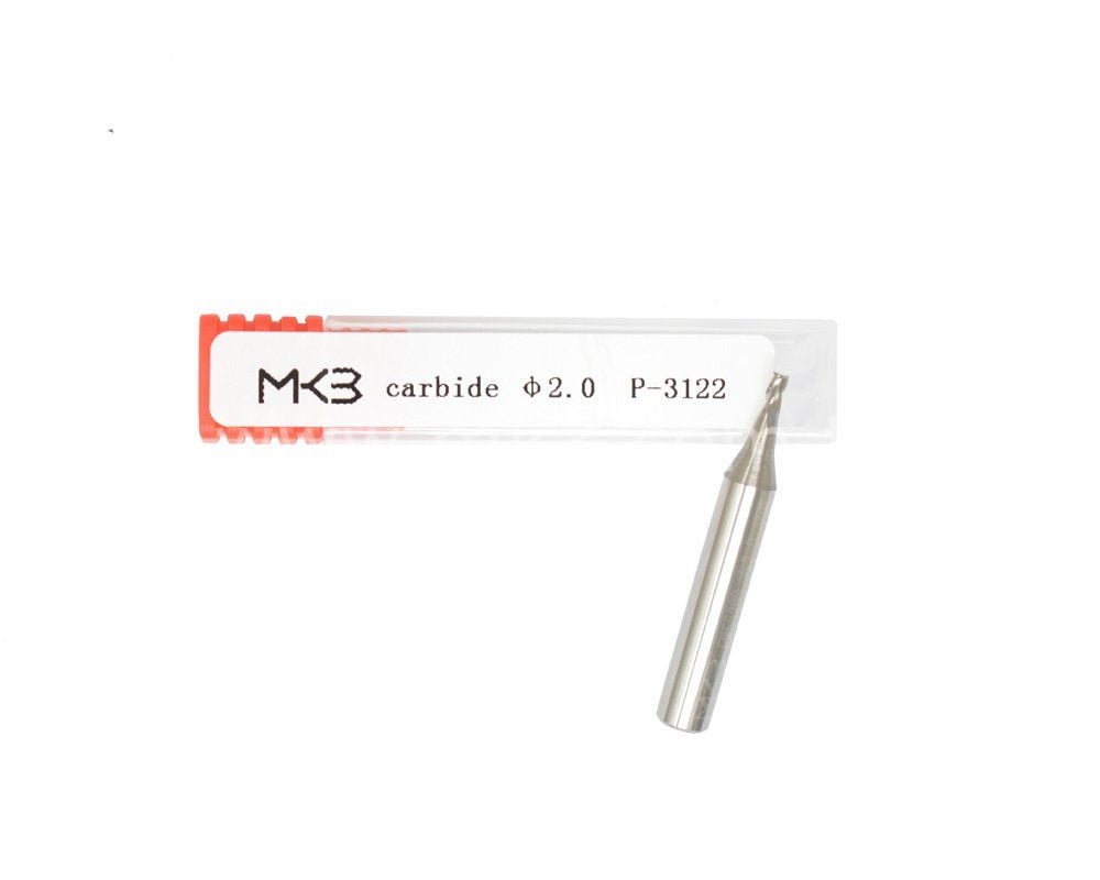 End Mill karbür anahtar kesme bıçağı 2.0mm φ2.0xD6x40x3F