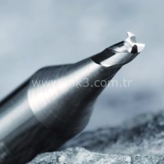 End Mill karbür anahtar kesme bıçağı 2.5mm φ2.5xD6x40x3F
