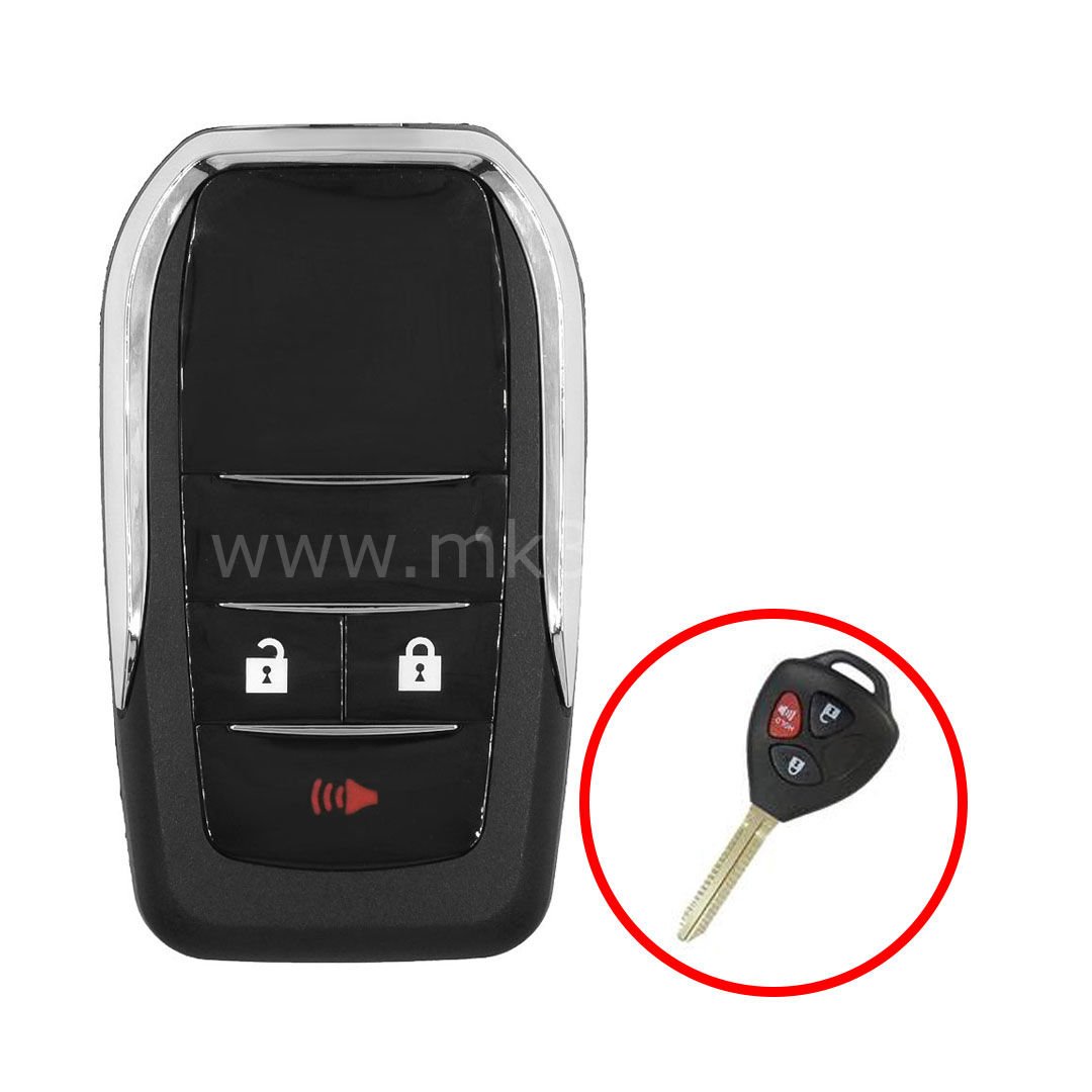 Toyota Sustalı Dönüşüm Kumanda Kabı 2+1 Buton