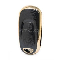NANO Yüksek Kalite Kumanda Kılıfı Buick 3 Buton Siyah Gold Renk BK-B13J
