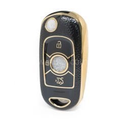 NANO Yüksek Kalite Kumanda Kılıfı Buick 3 Buton Siyah Gold Renk BK-B13J