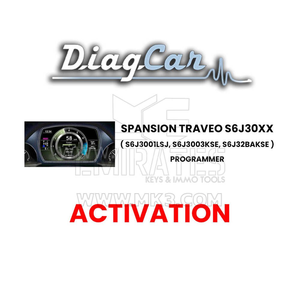 DiagCar Spansion TRAVEO S6J30xx ( S6J3001LSJ, S6J3003KSE, S6J32BAKSE ) Programlayıcı