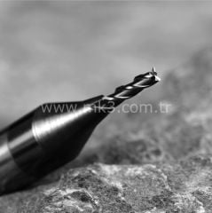freze End Mill karbür anahtar kesme bıçağı 1.5mm φ1.5xD6x40