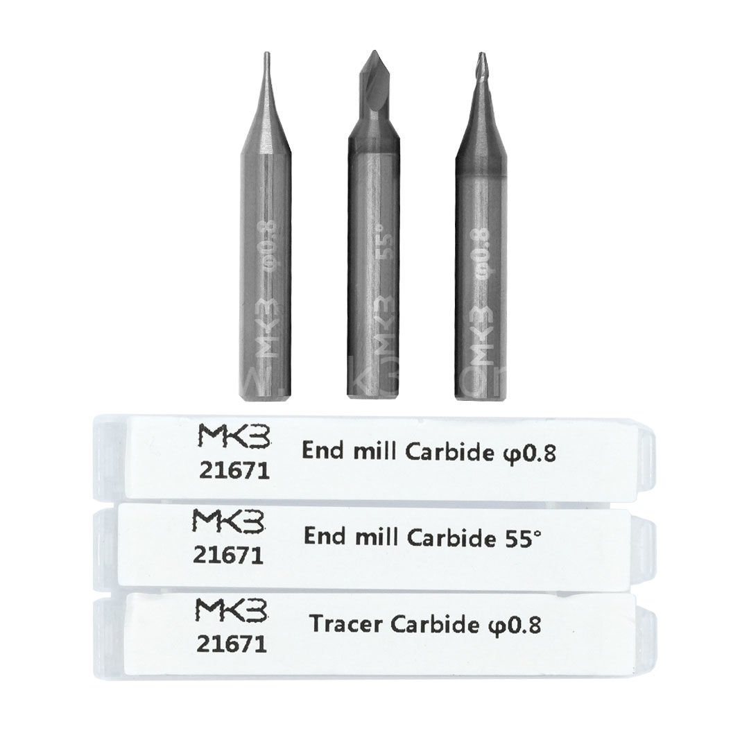 End Mills + 1 Nokta Sensör Takipçi karbür  P-4792+P-5011+P-4793 Set Of 3 PCS