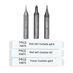 End Mills + 1 Nokta Sensör Takipçi karbür  P-4792+P-5011+P-4793 Set Of 3 PCS