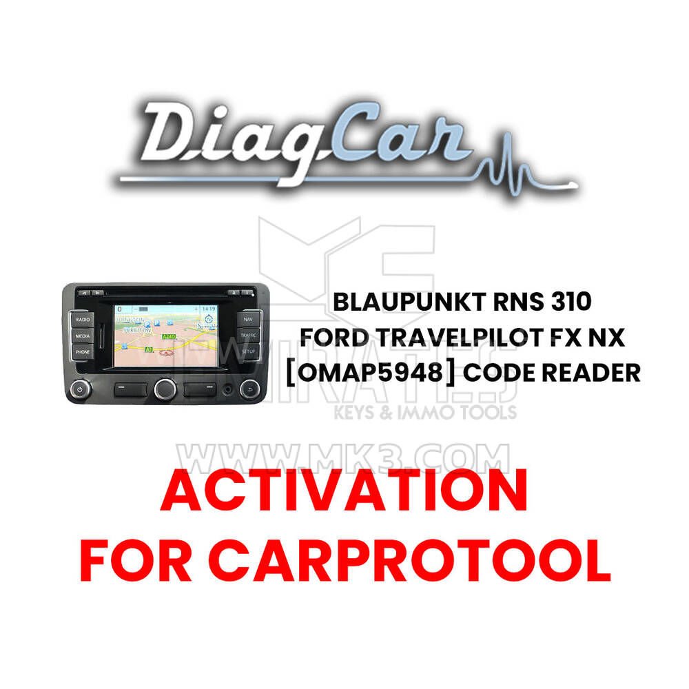 DiagCar Blaupunkt RNS 310 / Ford Travelpilot FX NX [OMAP5948] Kod Okuyucu