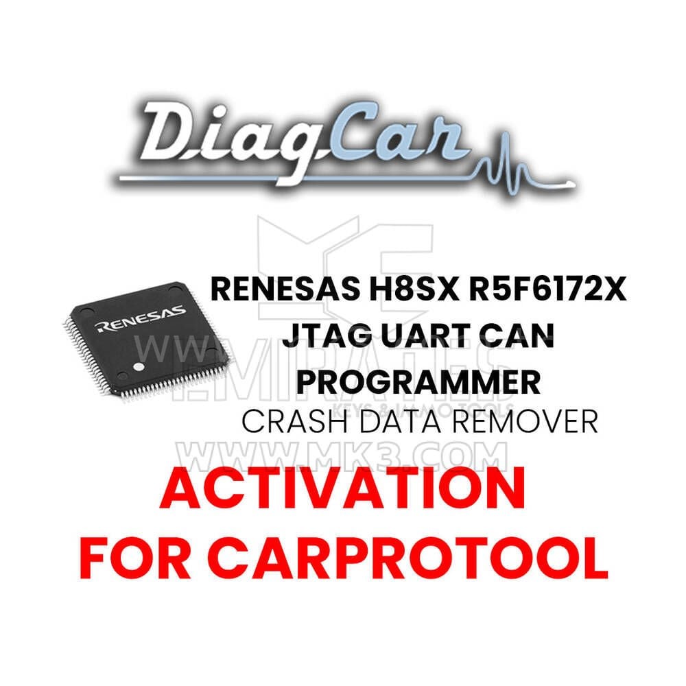 DiagCar Renesas H8SX R5F6172x JTAG UART CAN Programlayıcı CRASH DATA Remover (CarProTool için aktivasyon)