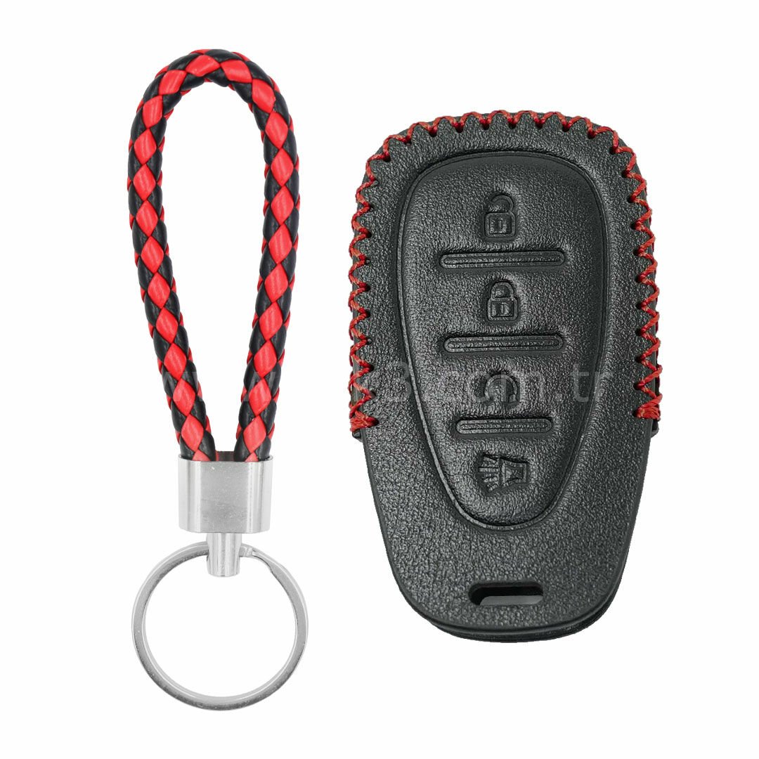 Chevrolet Smart Kumanda Deri Kılıfı 4 Butonlu