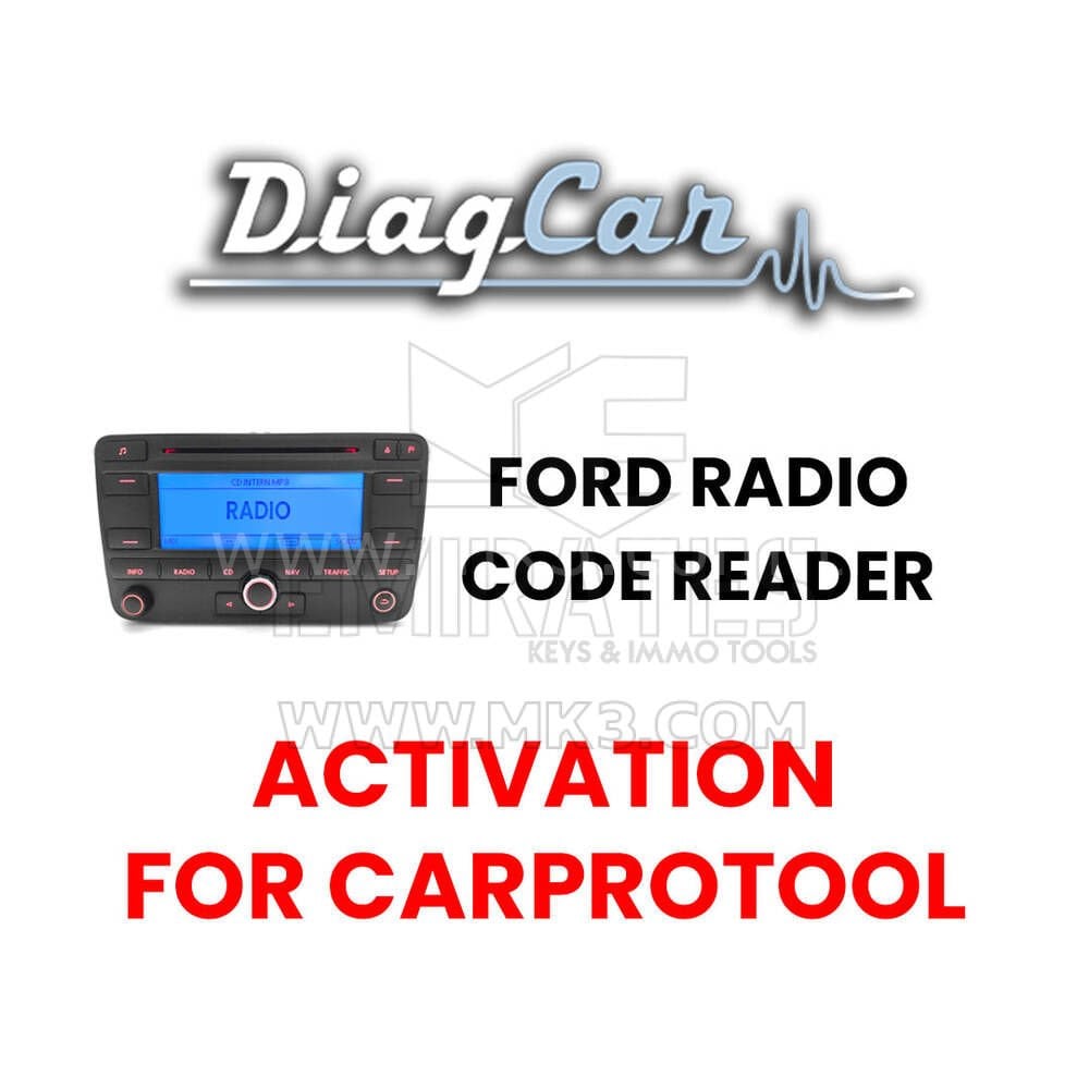 DiagCar Ford Radyo Kod Okuyucu Aktivasyonu CarProTool için