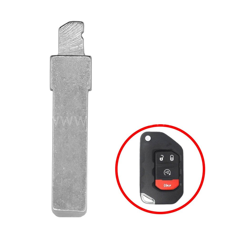 Jeep Wrangler 2018-2024 Sustalı Anahtar Ucu