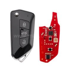 Xhorse Tüm Siyah 3 Buton Universal Kablolu Kumanda - XKGA83EN