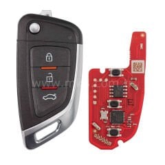 Xhorse VVDI Key Tool Kablolu Sustalı Kumanda 3 Buton Yeni BMW Tip XKKF05EN Çip Geçmeli
