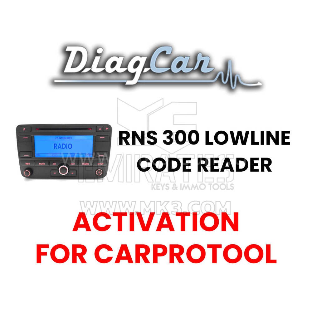 DiagCar RNS 300 LowLine Kod Okuyucu (CarProTool için aktivasyon)