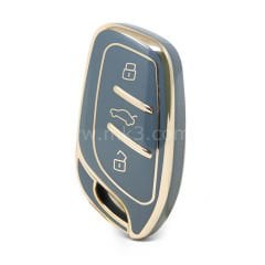 NANO Yüksek Kalite Kumanda Kılıfı MG /Roewe 3 Buton Gri Renk RW-B11J