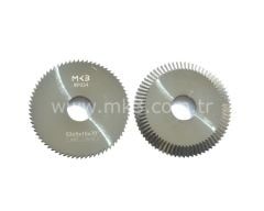 Açılı freze karbür anahtar kesme bıçağı φ63x5xφ16x70°