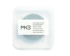 Açılı freze karbür anahtar kesme bıçağı φ63x5xφ16x70°