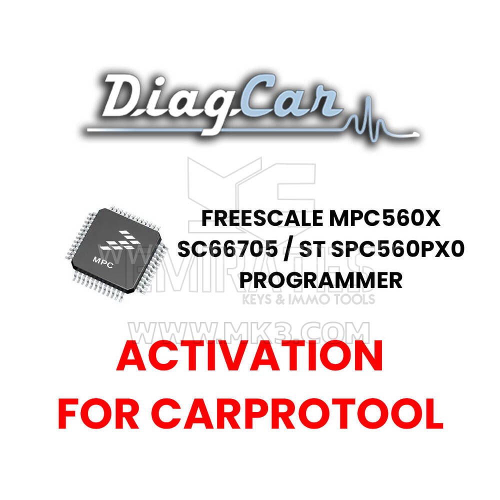 DiagCar Freescale MPC560x / SC66705﻿﻿ / ST SPC560Px0 programlayıcı (CarProTool için aktivasyon)