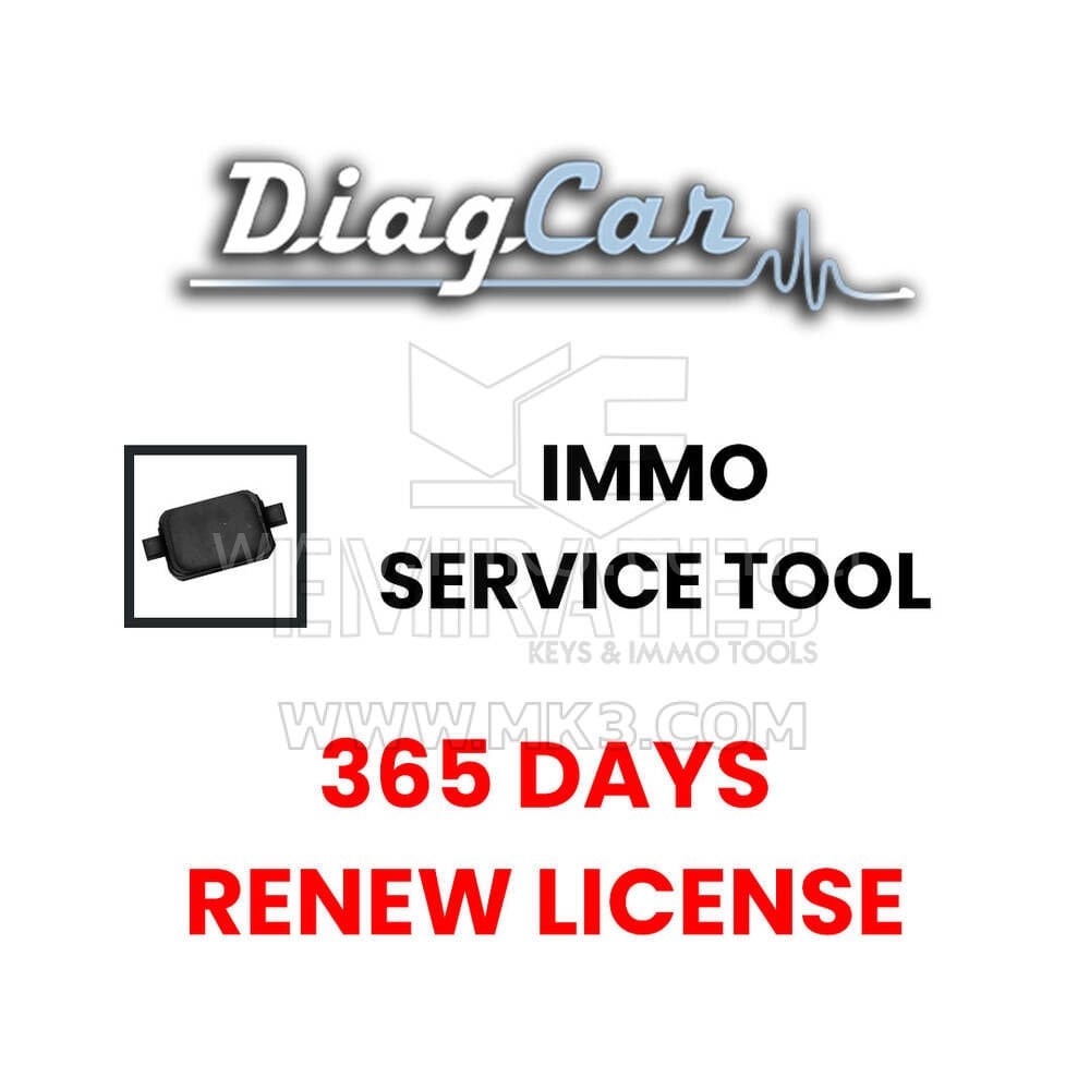 DiagCar IMMO Servis Aracı 365 Gün Lisans Yenileme