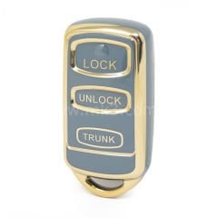 NANO Yüksek Kalite Kumanda Kılıfı Mitsubishi 3 Buton Gri Renk MSB-B11J3
