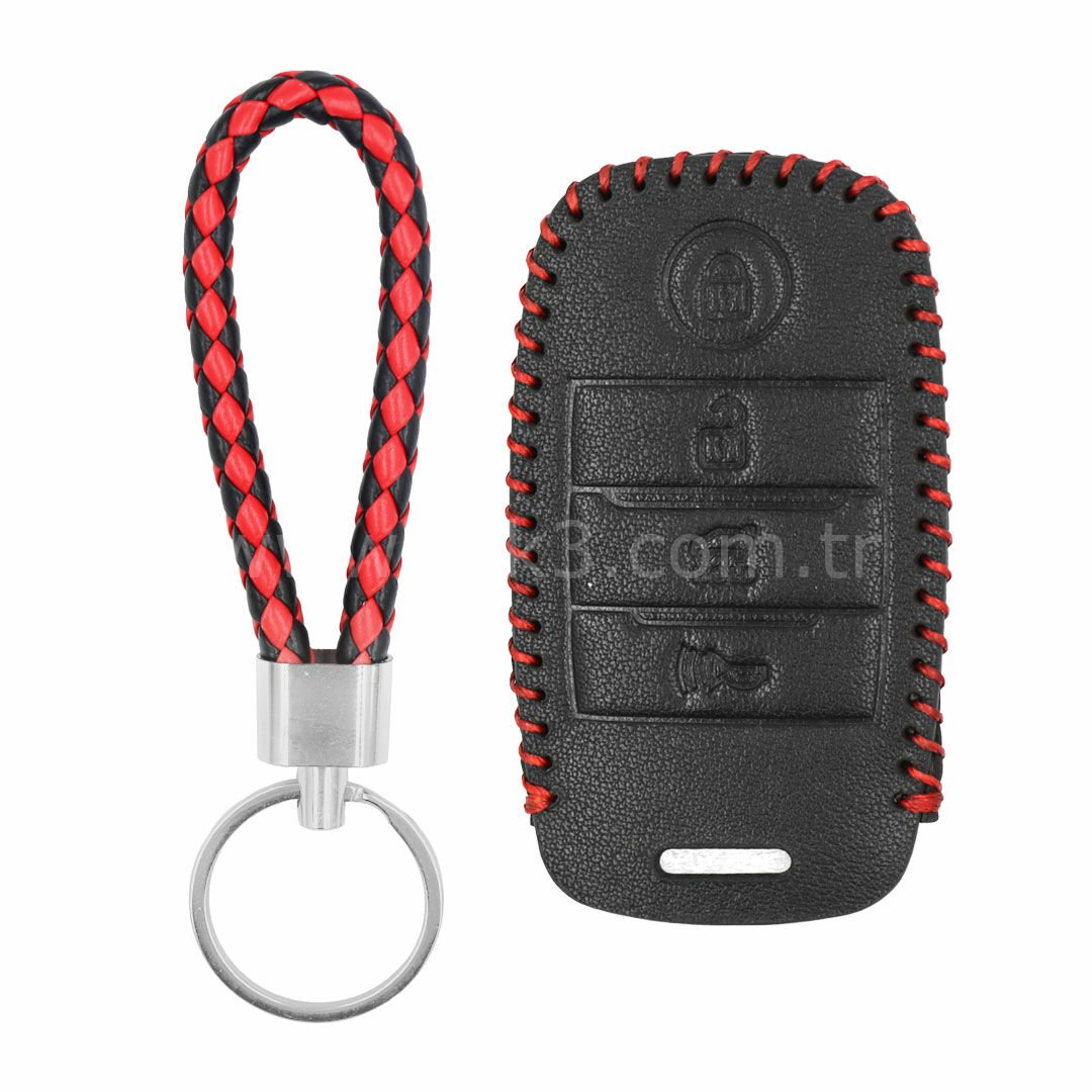 Kia Smart Kumanda Deri Kılıfı 4 Butonlu