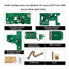 Yanhua ACDP Modülü 35 Toyota R7F714xx ODO / Buick BCM (NEC3558) Kilometre Düzeltme