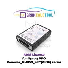 Gprog PRO Renesas RH850 SEC (0x3F) serisi için GromCalcTool A018 Lisansı