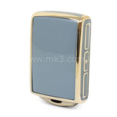 NANO Yüksek Kalite Kumanda Kılıfı Volvo S90 4 Buton Gri Renk VOL-B11J