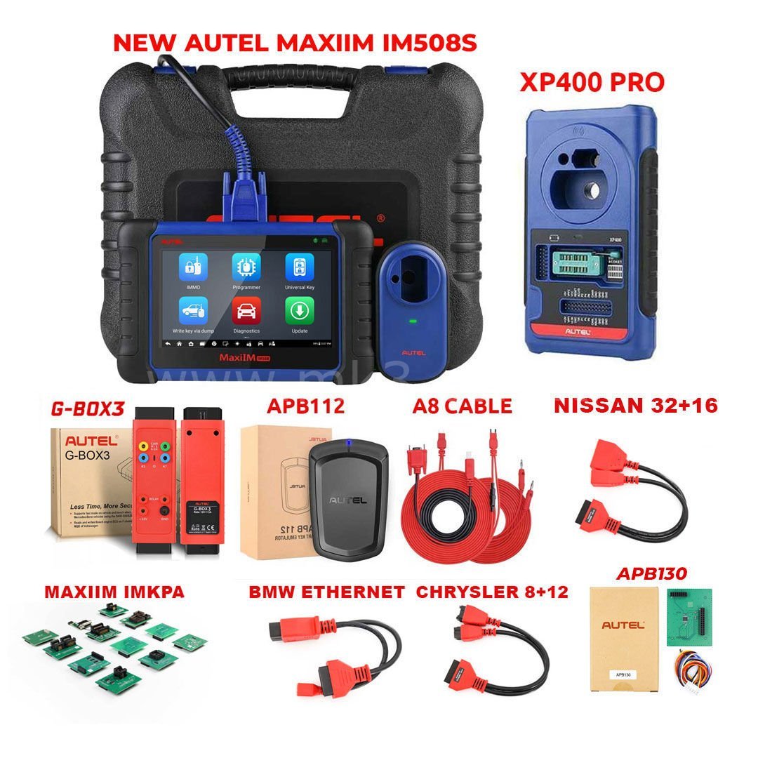 Autel MaxiIM IM508S Anahtar Kodlama ve Diagnostik Cihazı FUL SET