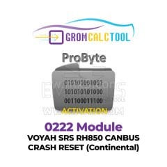 GromCalcTool 0222 Modülü Voyah SRS RH850 CANBUS Çökme Sıfırlama (Continental)