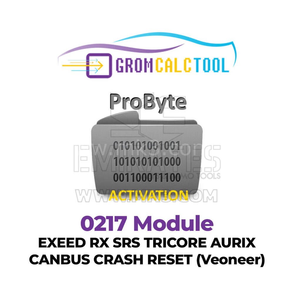 GromCalcTool 0217 Modülü EXEED RX SRS TRICORE AURIX CANBUS ÇÖKME SIFIRLAMA (Veoneer)